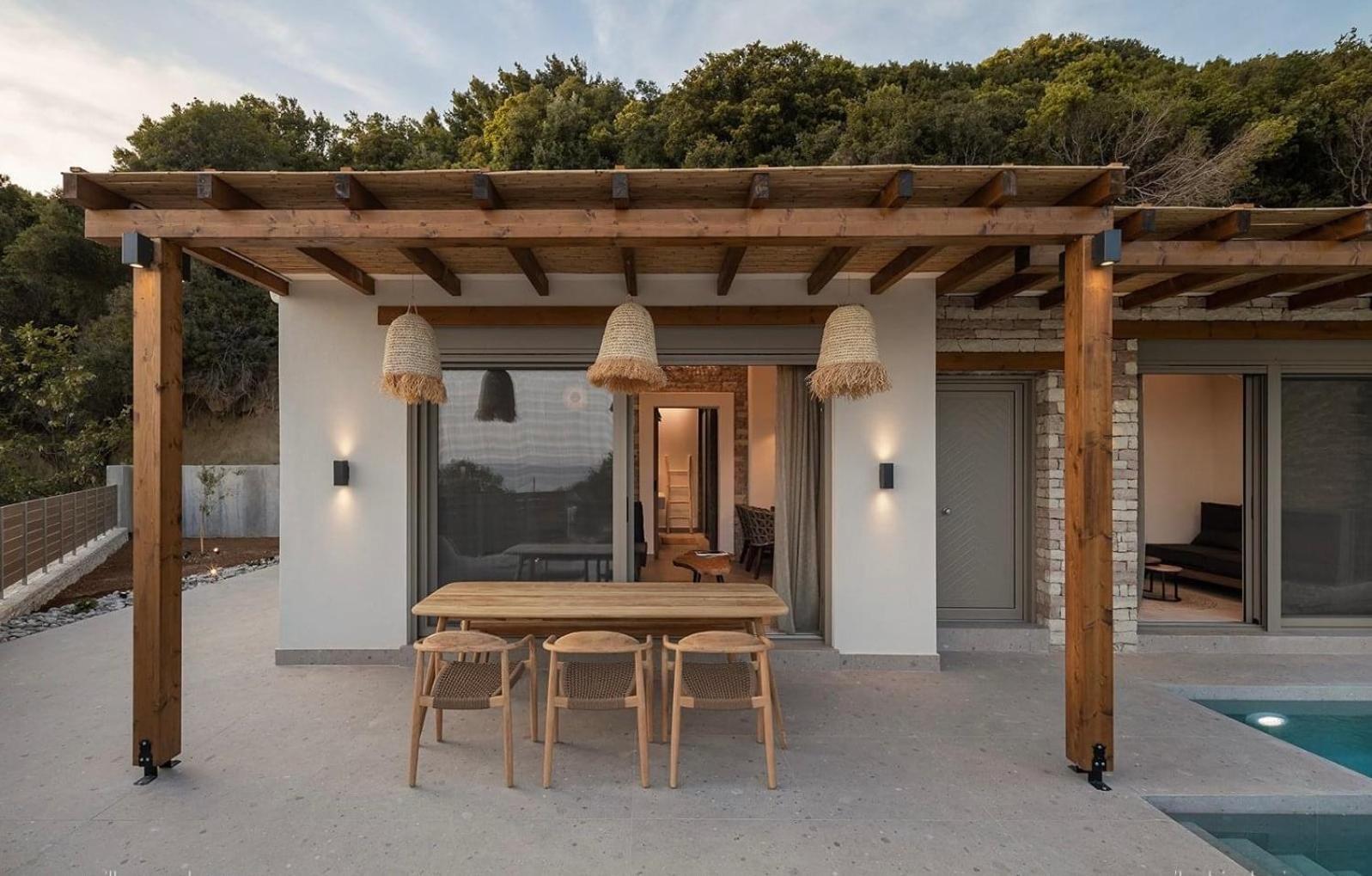 Villa Vrachos Luxury Living Bagian luar foto